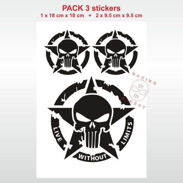 1 pack sticker LIVE WITHOUT LIMITS RACING DIRECT